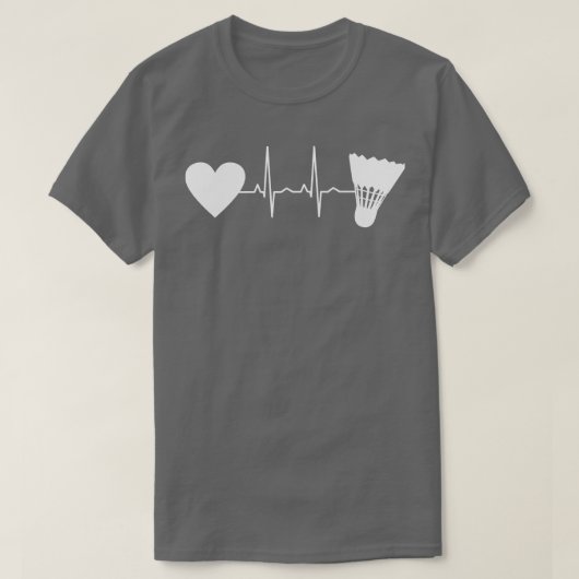 バドミントンボールハートビート2 Tシャツ (デザイン正面)