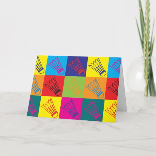 バドミントンポップ・アートのアート カード (正面)