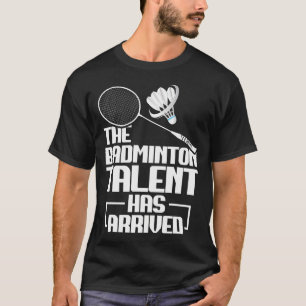 バドミントンマッチ才能シャトルコック選手バドミントン Tシャツ