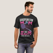 バドミントンママ 最高のママ マザーフッド 母の日 Tシャツ (正面フル)