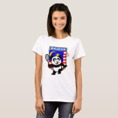 バドミントンマレーシアパンダ Tシャツ (正面フル)