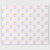 バドミントンミニマルラケットシャトルコックバーディグラデーションー ラッピングペーパー (フラット)