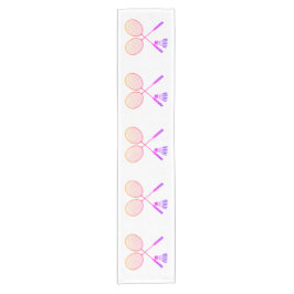 バドミントンラケットシャトルコックバーディグラデーションー ショートテーブルランナー