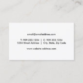 バドミントンラケット名刺 名刺 (裏面)