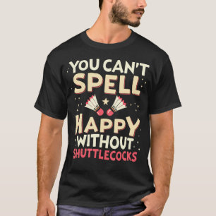 バドミントンラケット チームラケット - プレイヤー コート シャトル Tシャツ