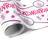 バドミントンラケット ラッピングペーパー (ロールコーナー)