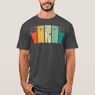 バドミントンラブハッピーチームプレーヤーコーチおもしろいT Tシャツ
