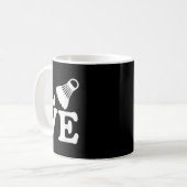 バドミントンラブ コーヒーマグカップ (正面左)