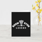 バドミントンレジェンドシャトルバーディバドミントン カード (黄色い花)