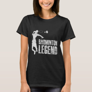 バドミントンレジェンドラケットシャトルバドミントンプレーヤー Tシャツ