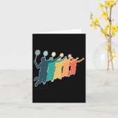 バドミントンレトロラケット カード (黄色い花)