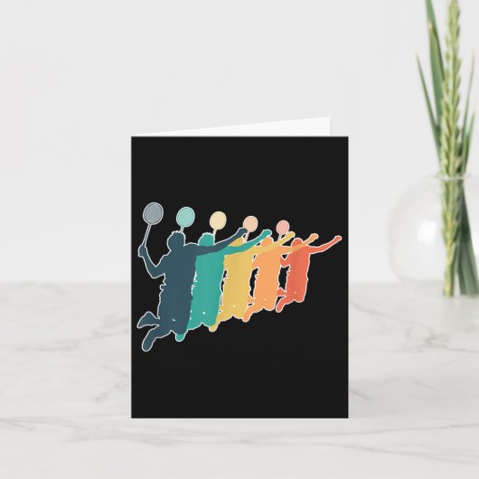 バドミントンレトロラケット カード (正面)