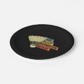 バドミントンレトロヴィンテージ ペーパープレート (アングル)