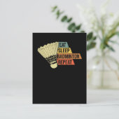 バドミントンレトロヴィンテージ ポストカード (スタンド正面)