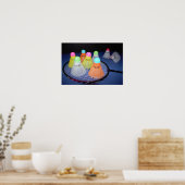 バドミントン写真 ポスター (キッチン)