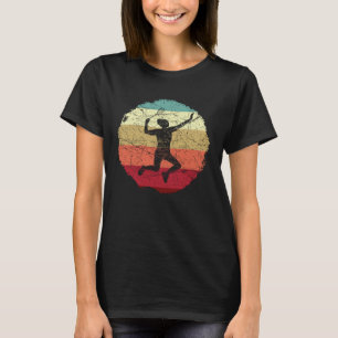 バドミントン女の子の女の子のラケット女のシャトルコ Tシャツ