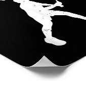 バドミントン得に仕えた ポスター (角)