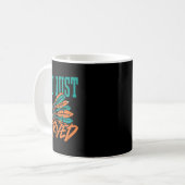 バドミントン得のシャツを出したばかりだ コーヒーマグカップ (正面左)