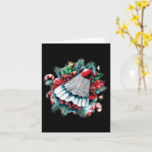 バドミントン愛好家のためのフェスティバルクリスマス、クリスマス カード (黄色い花)