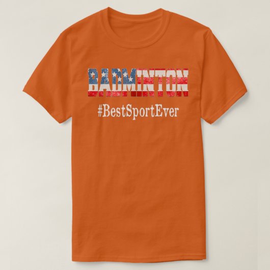 バドミントン最高のスポーツエバー Tシャツ (デザイン正面)