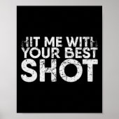 バドミントン最高のプレーヤーのショットで私を打つ ポスター (正面)