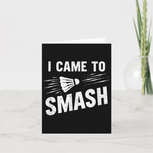 バドミントン来がシャットルを破る_7 カード (正面)