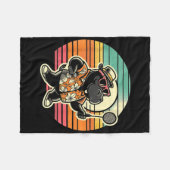 バドミントン海馬シャトル フリースブランケット (正面(横))