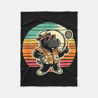 バドミントン海馬シャトル フリースブランケット