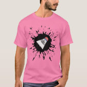 バドミントン爆発 Tシャツ (正面)
