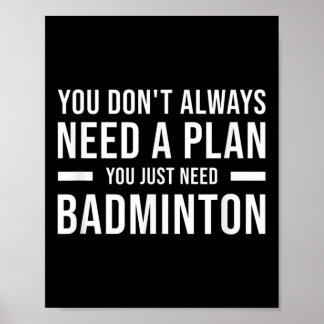 バドミントン男女おもしろい子 ポスター