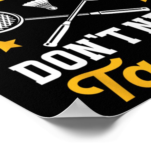 バドミントン良い選手は戦術シャトルを必要としない ポスター (角)