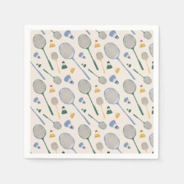 バドミントン誕生日パーティー スタンダードカクテルナプキン