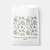 バドミントン誕生日パーティー フェイバーバッグ (正面)