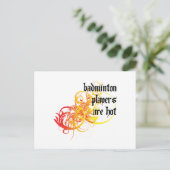 バドミントン選手が熱い ポストカード (スタンド正面)