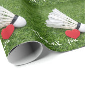 バドミントン選手にシャトルコックをありがとう ラッピングペーパー (ロールコーナー)