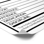 バドミントン選手の情報と栄養の事実 ポスター (角)