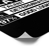 バドミントン選手の才能の決定、良い見た目S ポスター (角)