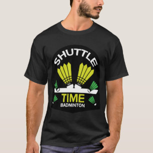 バドミントン選手の羽子板スポーツ Tシャツ