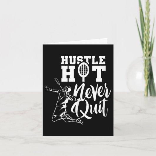 バドミントン選手シャトルオーバー カード (正面)