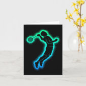 バドミントン選手シャトルキッズメンバドミントン少年 カード (黄色い花)