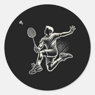 バドミントン選手シャトルバス4 ラウンドシール