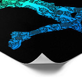 バドミントン選手シャトルボーイズキッズメンユース ポスター (角)