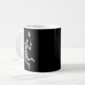 バドミントン選手シャトルボーイズ青年1 コーヒーマグカップ (正面左)