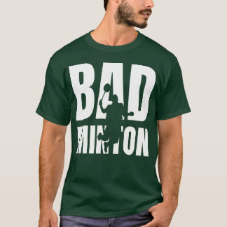 バドミントン選手スマッシュラブスポーツおもしろい Tシャツ