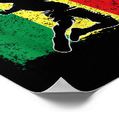 バドミントン選手セネガル国旗セネガル ポスター (角)