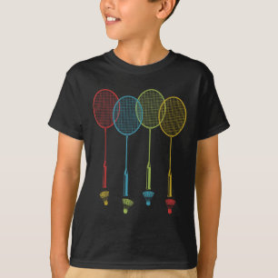 バドミントン選手チームシャトルコーチ試合バドミント Tシャツ