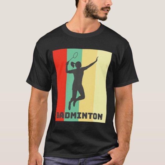 バドミントン選手バドミントン愛好家 Tシャツ (正面)