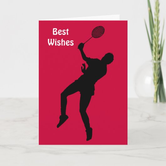 バドミントン選手 カード (正面)