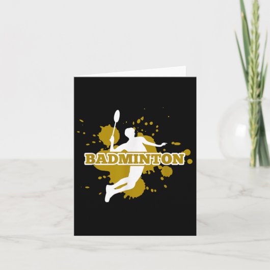 バドミントン選手 カード (正面)