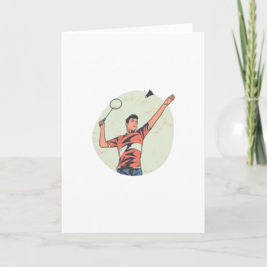 バドミントン選手 カード (正面)